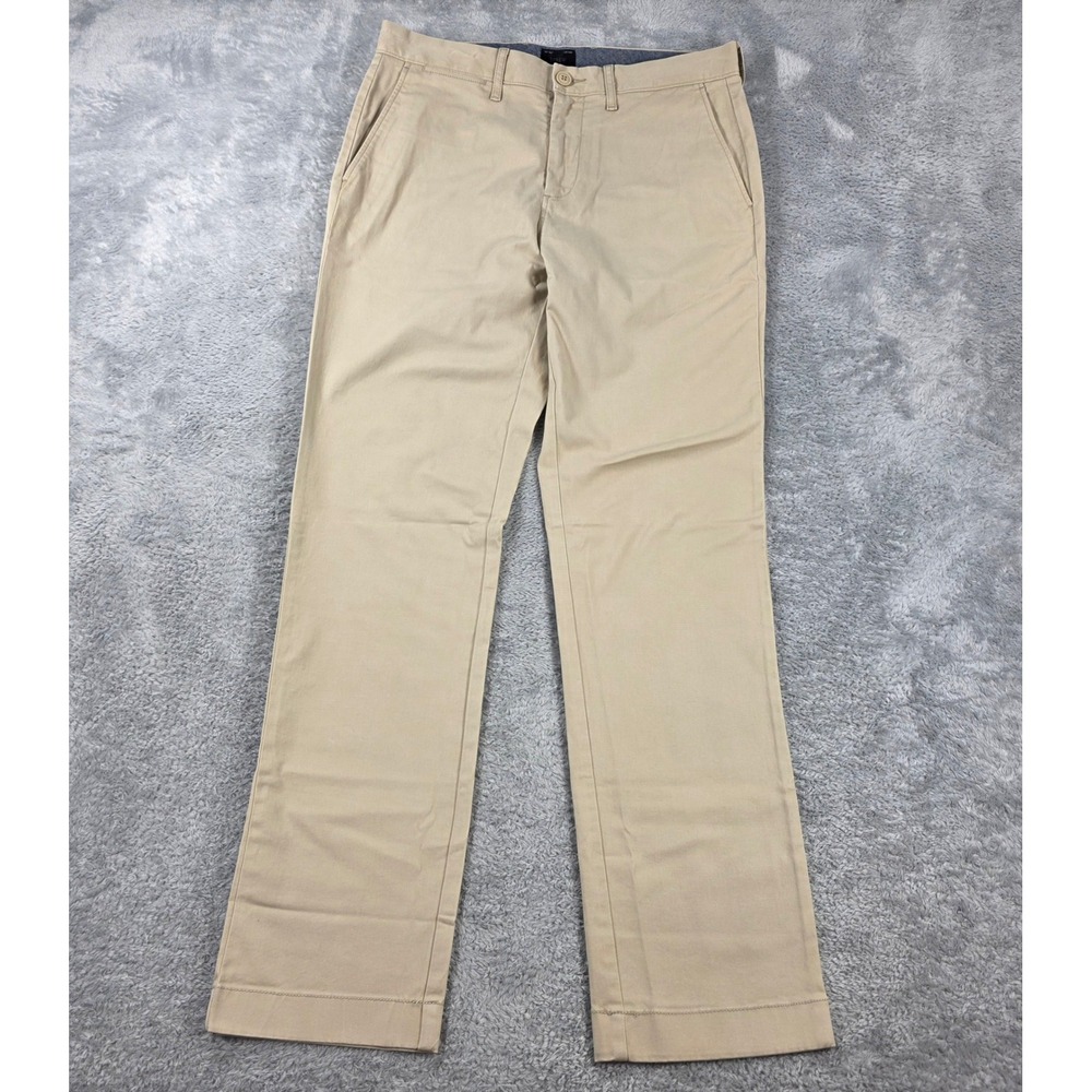 J.Crew 770 Straight Fit Stretch Chino Pants Tan 29x30 Weathered Chino Khaki